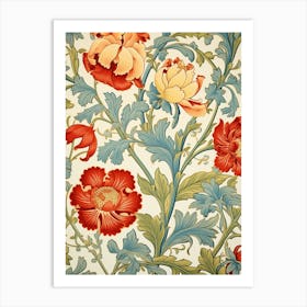 Floral Wallpaper 103 Art Print