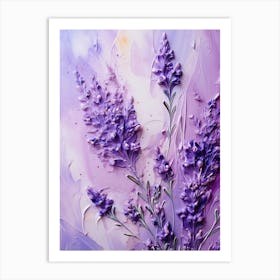 Lavender Painting 3 Art Print