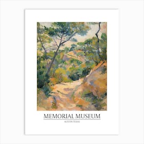 Memorial Museum Austin Texas Oil Painting 3 Poster Art Print
