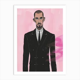 Man In Suit 4 Art Print