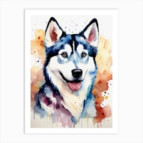 Husky Painting Art Print