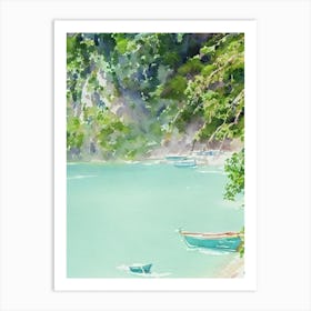 El Nido Philippines Watercolour Tropical Destination Art Print
