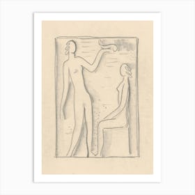 Study For The Painting With Prometheus, Mikuláš Galanda Art Print