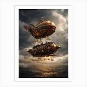 Steampunk Airship Art Print