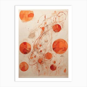 Orange Circles Art Print