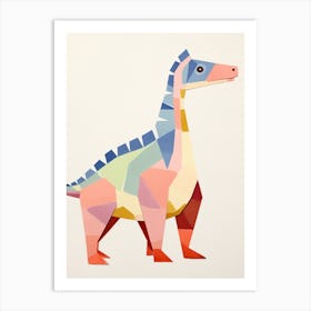 Nursery Dinosaur Art Tsintaosaurus 2 Art Print