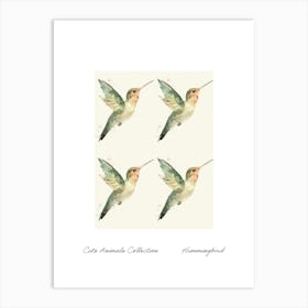 Cute Animals Collection Hummingbird 2 Art Print