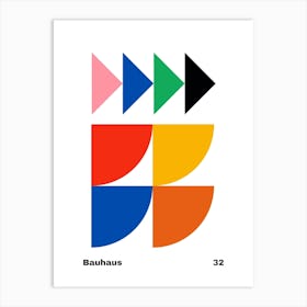 Geometric Bauhaus Poster 32 Art Print