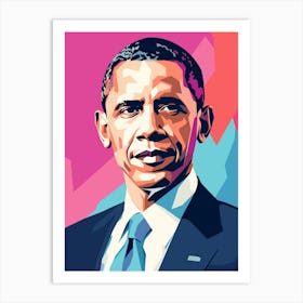 Obama Pop Art Art Print