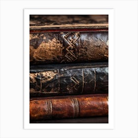 Old Books On A Table Art Print