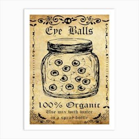 Eye Balls Art Print