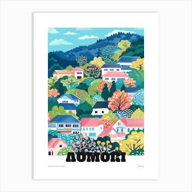 Aomori Japan 1 Colourful Travel Poster Art Print