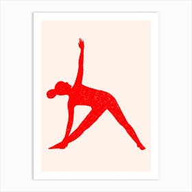Red Figure Movement 5 Art Print