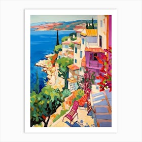 Kusadasi Turkey 4 Fauvist Painting Art Print