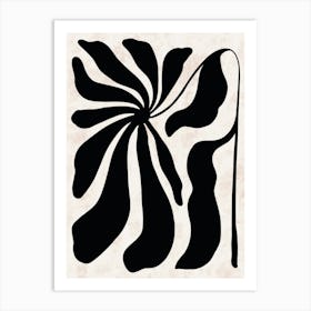 Flower In Black And White 1 Art Print