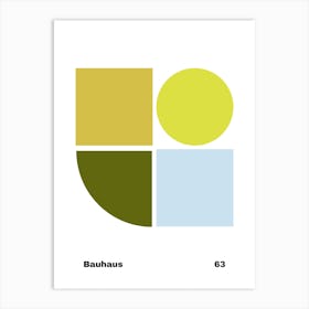 Geometric Bauhaus Poster 63 Art Print