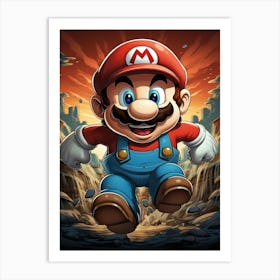 Mario Bros 54 Art Print