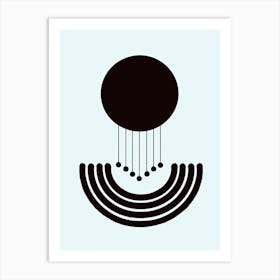 Riyadh Space Minimalist Bauhaus Art Print