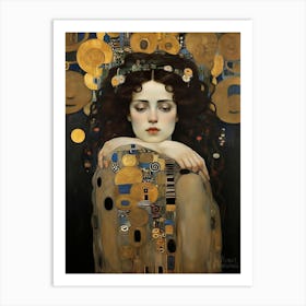 Kiss By Gustav Klimt art print Art Print