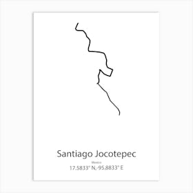 Santiago Del Teide,Spain Minimalist Map Art Print