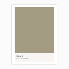 Pebble Colour Block Poster Art Print