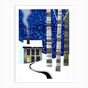 A Frosty Night Art Print