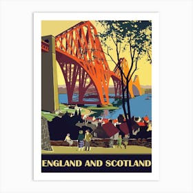 England And Scotland, Union Bridge Art Print
