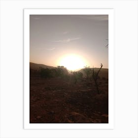 Sunset In The Desert 1 Art Print