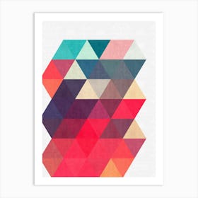 Triangle geometry 3 Art Print