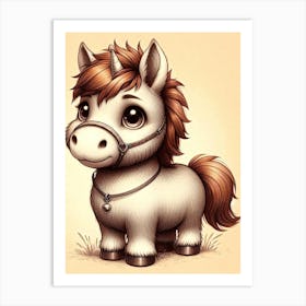 Creative Horse Beauty Illustration Nr 142 Art Print