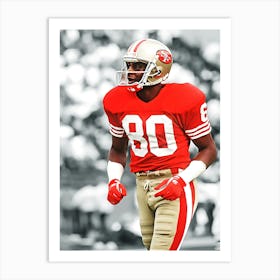 Jerry Rice San Francisco 49ers Art Print