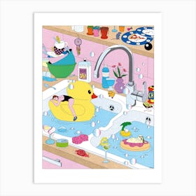 Sinking Kitchen Art Print