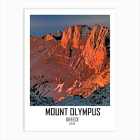 Iamfy 211 1029 Olympus Mountain Copy Art Print