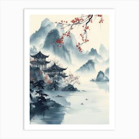 Chinese Landscape Art Print