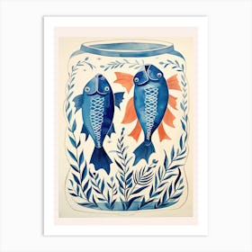 Fish In A Vase Art Print