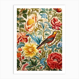 Bird On A Flower 3 Art Print