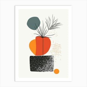 Abstract Plant Print Art Print