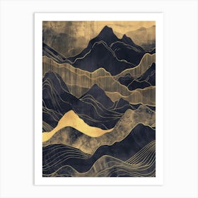 Mountains Of Gold Art Print