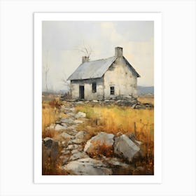 Old Stone Farm Neutral Tones 4 Art Print