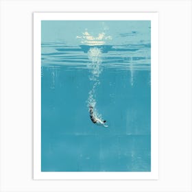 Serenity Splash: Corporate Escape ، swimming collection Art Print