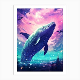 Whale In The Sky 1 Art Print