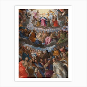 The Coronation Of The Virgin, Johann Rottenhammer Art Print