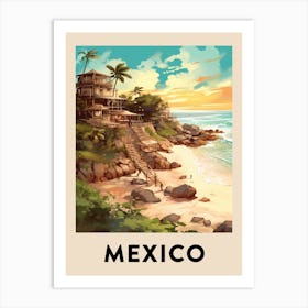 Vintage Travel Poster Mexico 3 Art Print