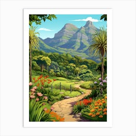 Kirstenbosch National Gardens Cartoon 4 Art Print
