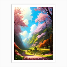 Sakura Trees 6 Art Print