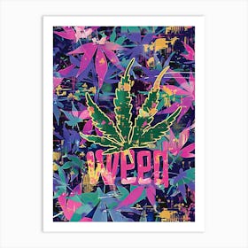 Tropical Cannabis Vibes Art Print