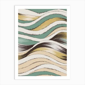 Abstract Wave Pattern 2 Art Print