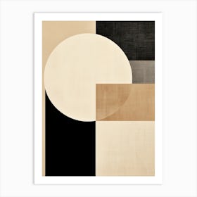 Monochrome Trier Geometric Serenade Art Print