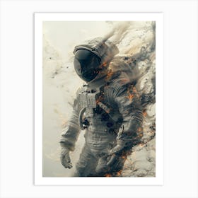 Fantasy Whimsical Astronaut 6 Art Print