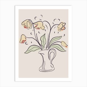 Flowers In A Vase 7 Art Print